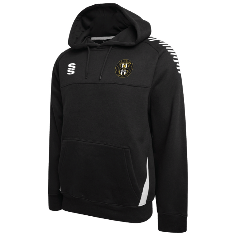 Linthwaite FC - Fuse Hoody - Black / White - Unisex Fit